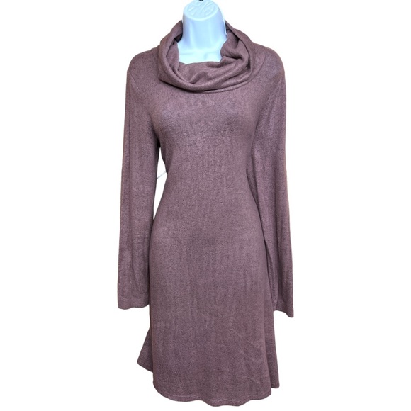 Sz Med Dark Mauve Apt. 9 Long Sleeve Dress NWT - Picture 2 of 8